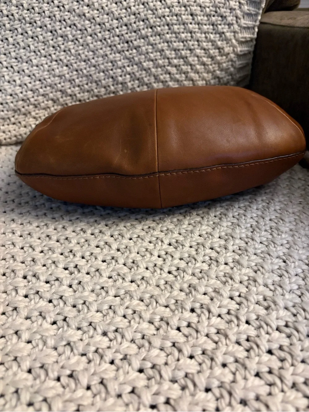 Coach Soho Hobo Bag Cognac Brown Glove Leather Shoulder Bag Style 12683